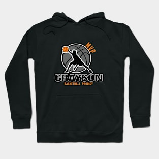 Grayson MVP Custom Player Basketball Prodigy Your Name Hoodie